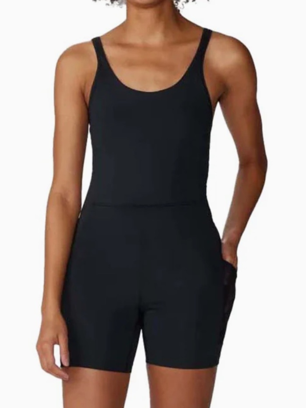 Black Athletic Romper